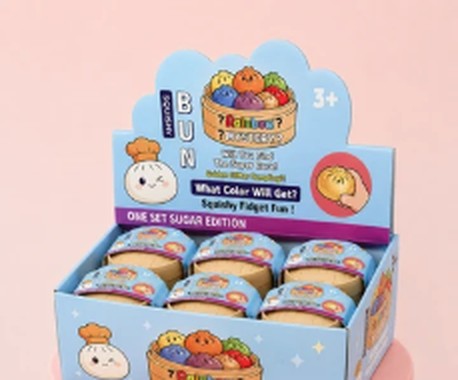 Mystery Crystal Dumpling Squishy Kawaii Glitter Stress Relief Toy