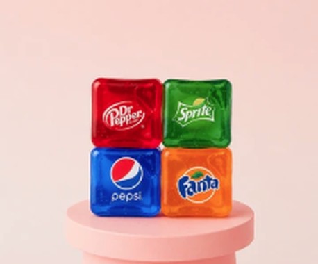 Soda Cube Collection Colorful Soda-Inspired Squishy